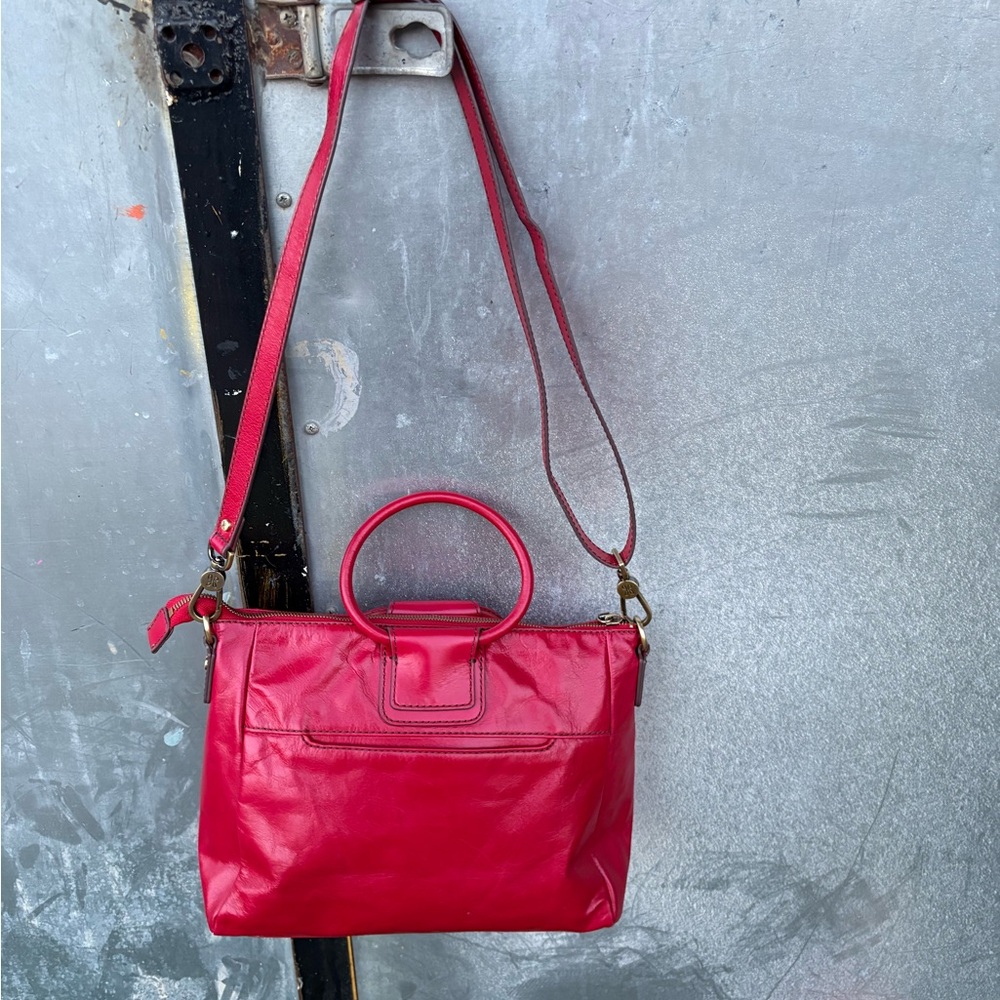 Elegant Red Leather Handbag
